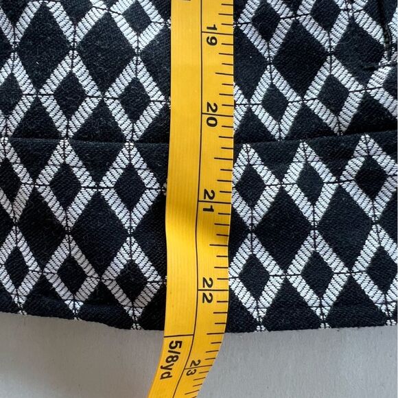 Chicos Jacket Womens Size 1 (US M/8) Black White Print Lined Full Zip Pockets - Picture 14 of 14